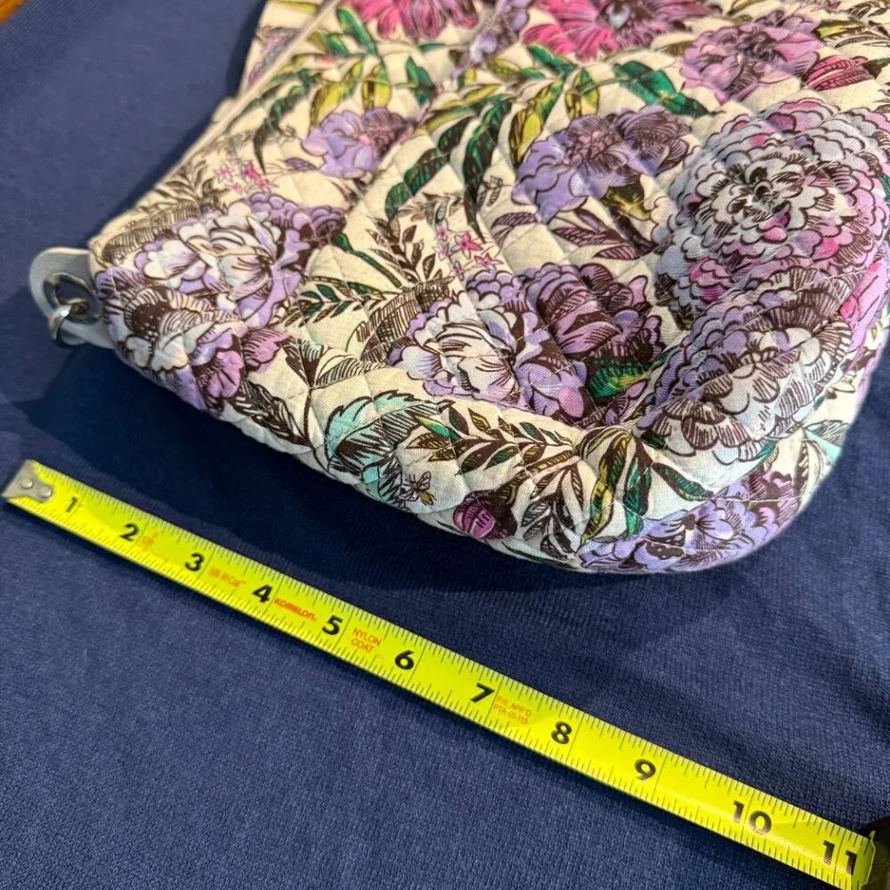 VERA BRADLEY Carson Shoulder Bag — Lavender Meadow Pattern - Picture 8 of 11